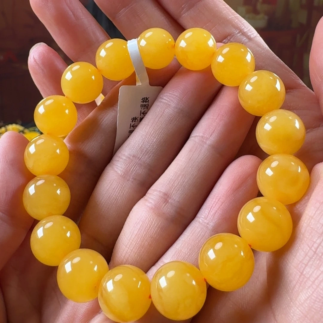 蜜蜡毛衣链未镶嵌