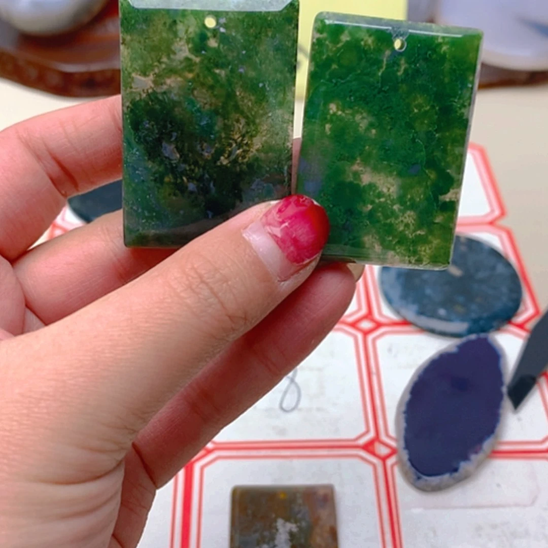 【闪购商品】玛瑙/玉髓珠宝半成品合金泈*