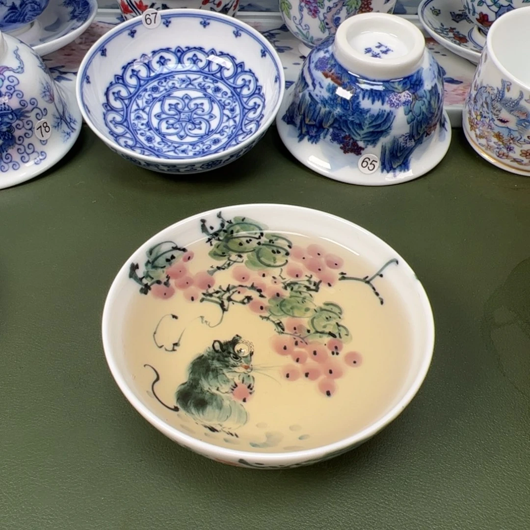 陶瓷景德镇纯手工纯手绘茶具木木69