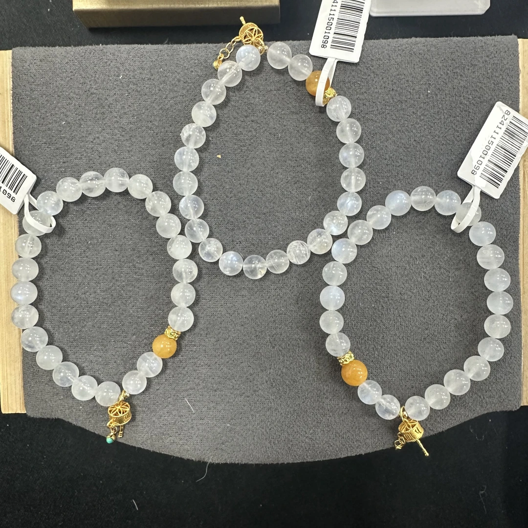 【小院甄选】原创蓝白月光单圈手链约7mm 多样式发一件 XX099