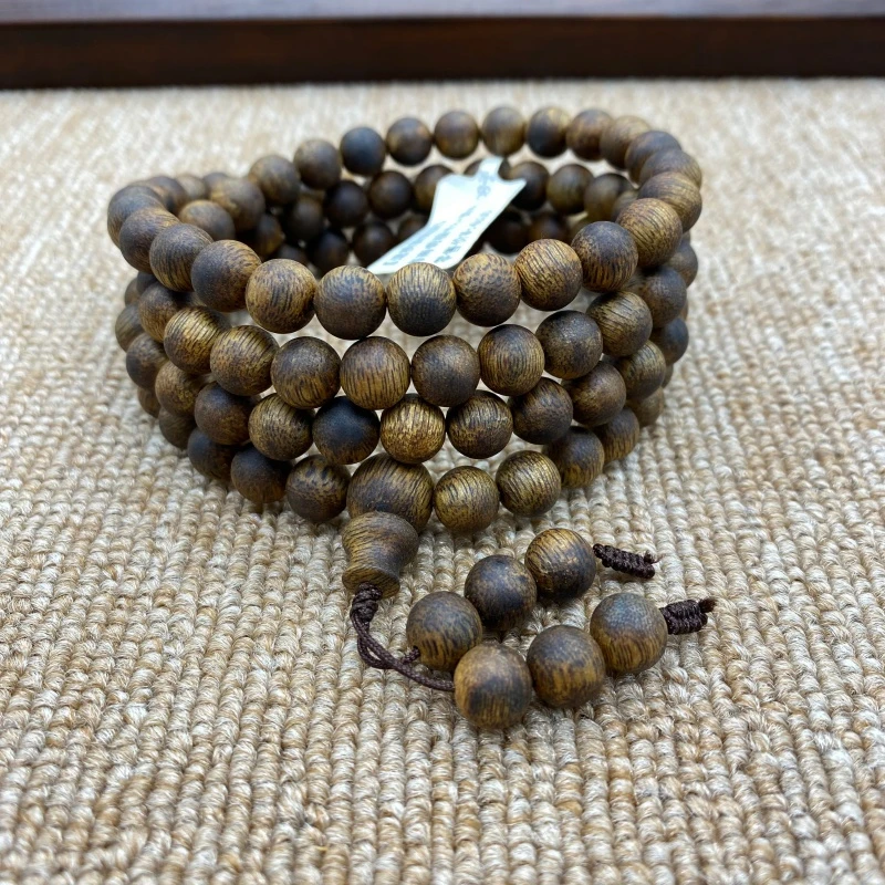 26g+海南奇楠卡8+圆珠108子长链精选多样性发一条