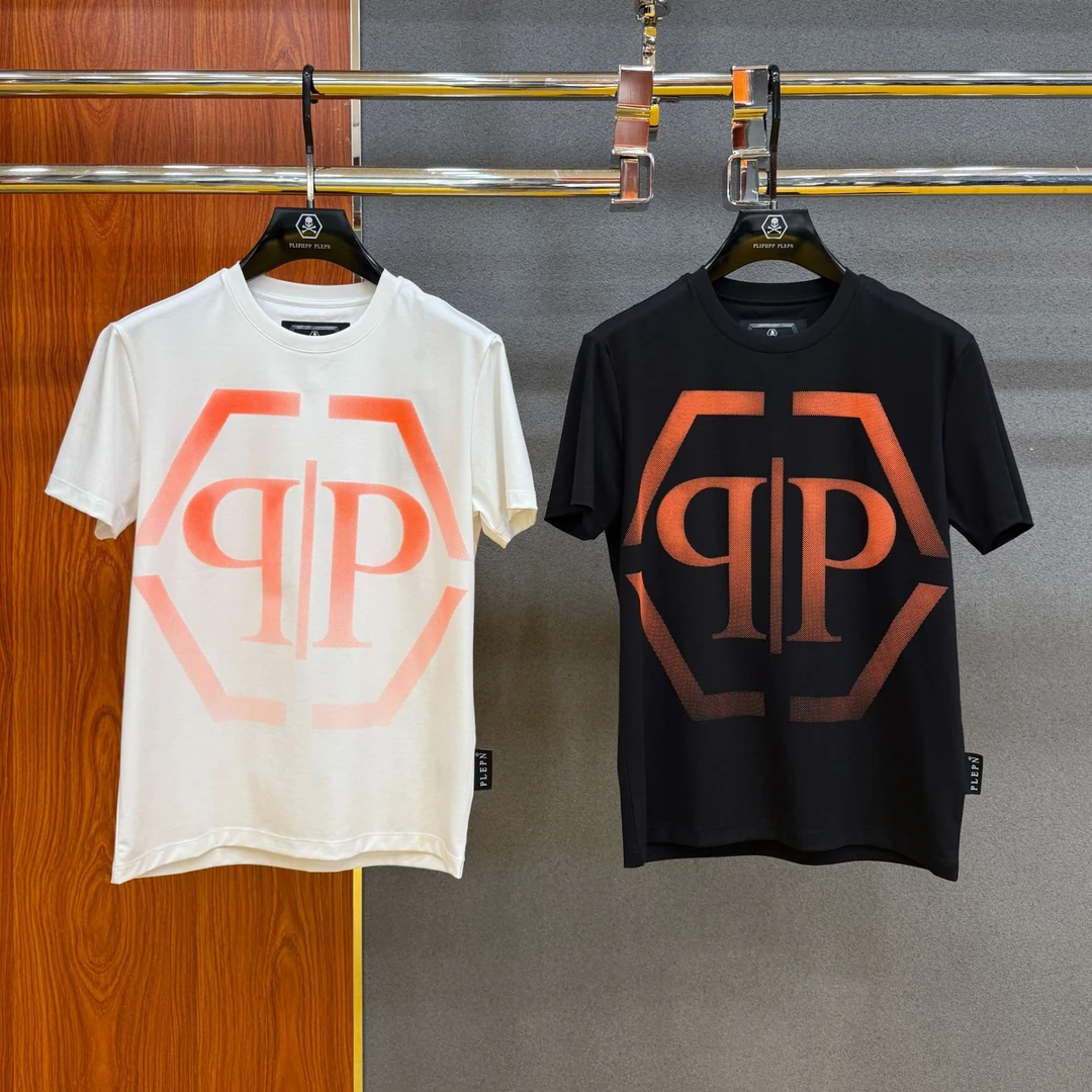 PLIPHPP PLEPN正品PP2025款经典渐变字母男士修身圆领短袖T恤1680