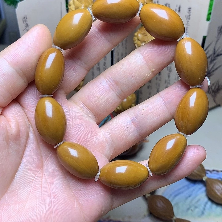 橄榄核雕刻手串素