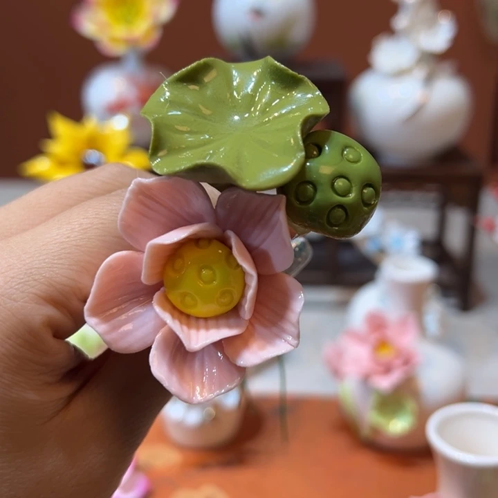 摆件手工精致陶瓷摆件