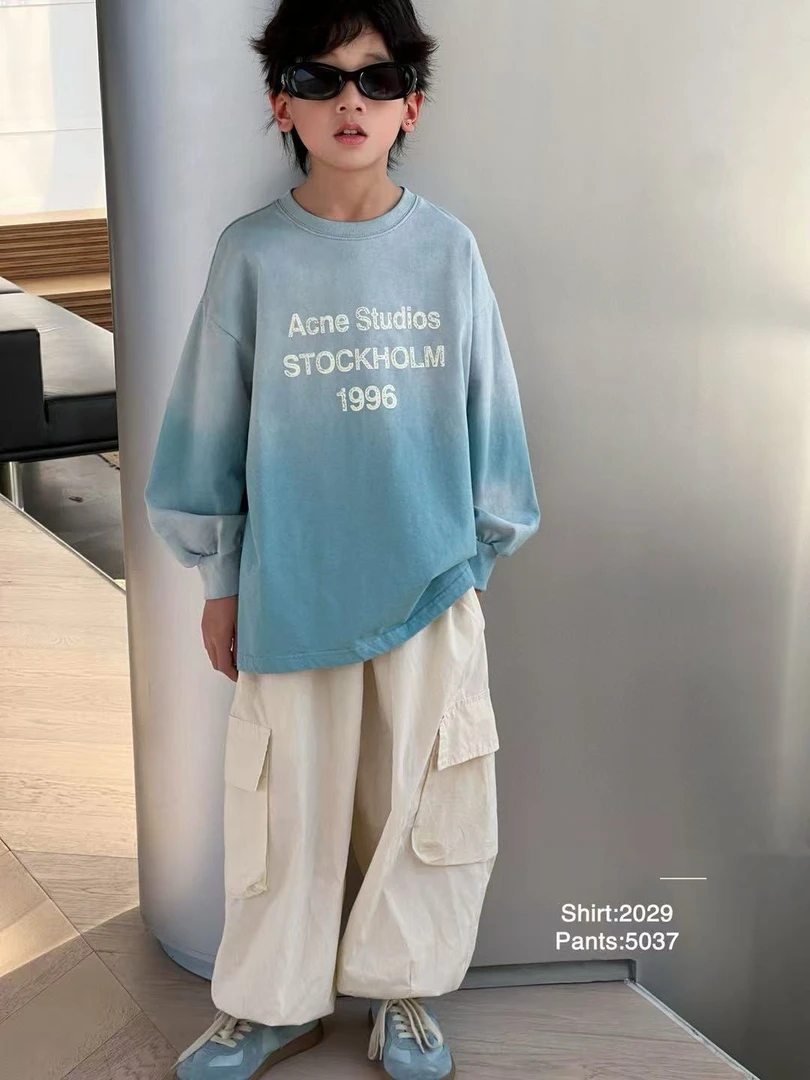 15037高端潮流时尚百搭潮品童装时尚百搭休闲裤B5-3-3