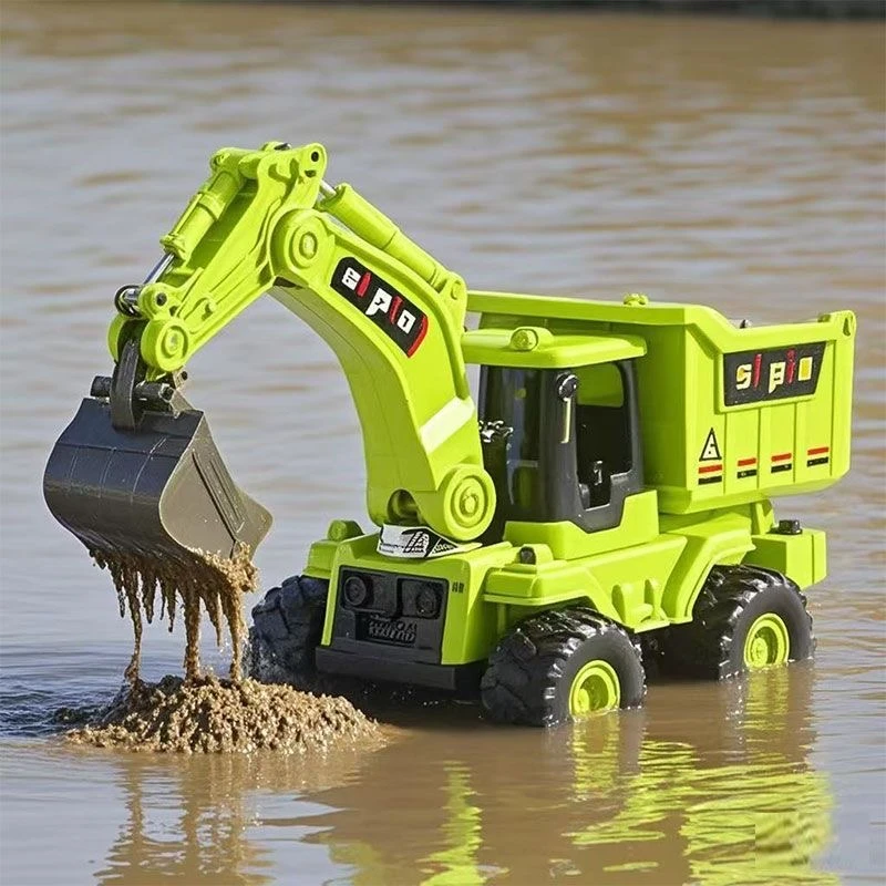 儿童惯性宝宝耐摔合金挖头工程车推土机合金挖头工程车推土机