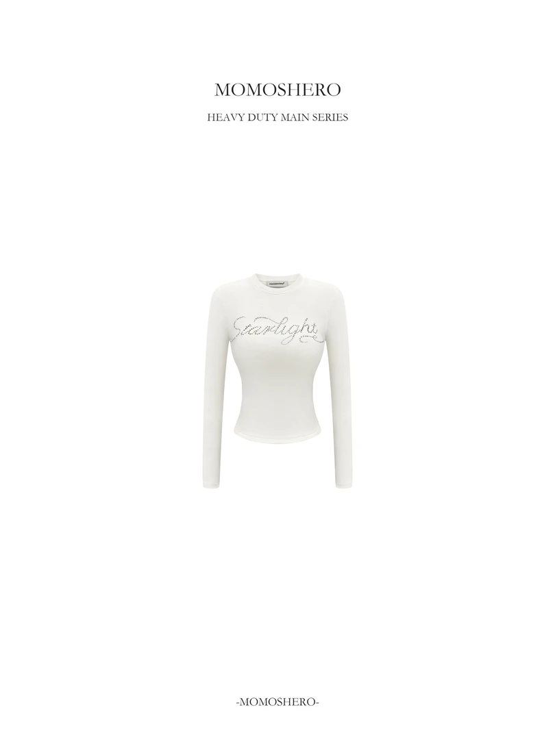 Momoshero【Sparkle“建模T”】25FW买手调性！莱赛尔&羊毛烫钻T