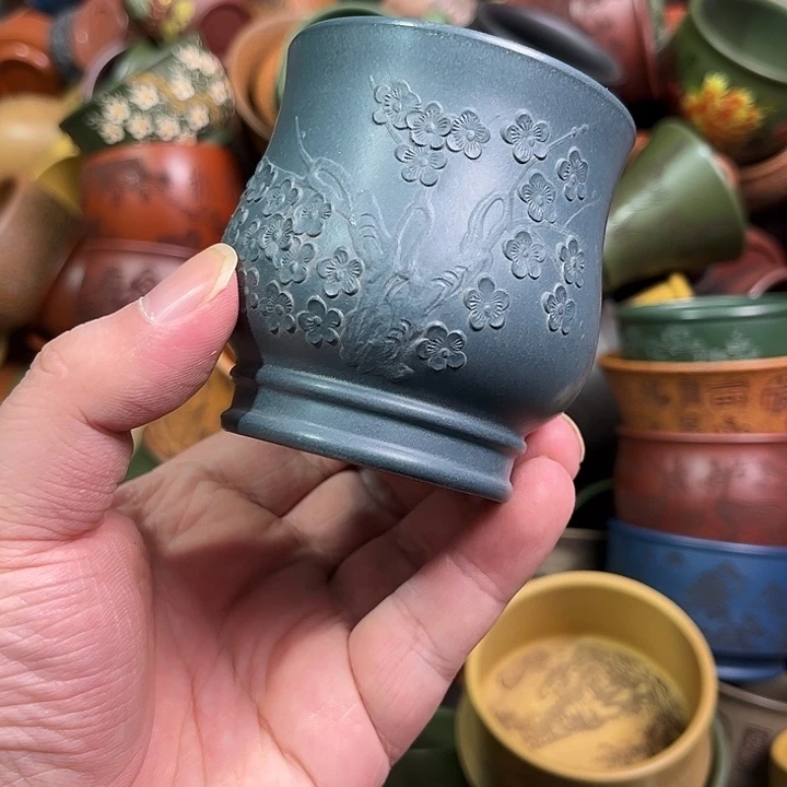 紫砂茶杯全手工紫砂主人杯