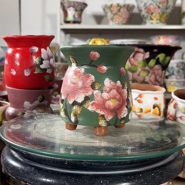 满38包邮景德镇幸运花盆