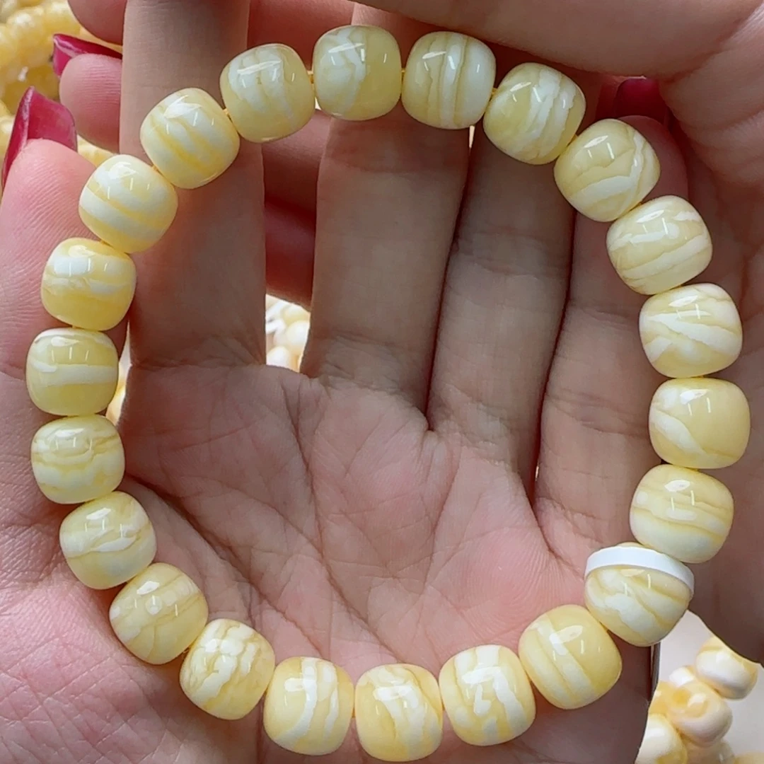 琥珀未镶嵌手链蜜蜡手串