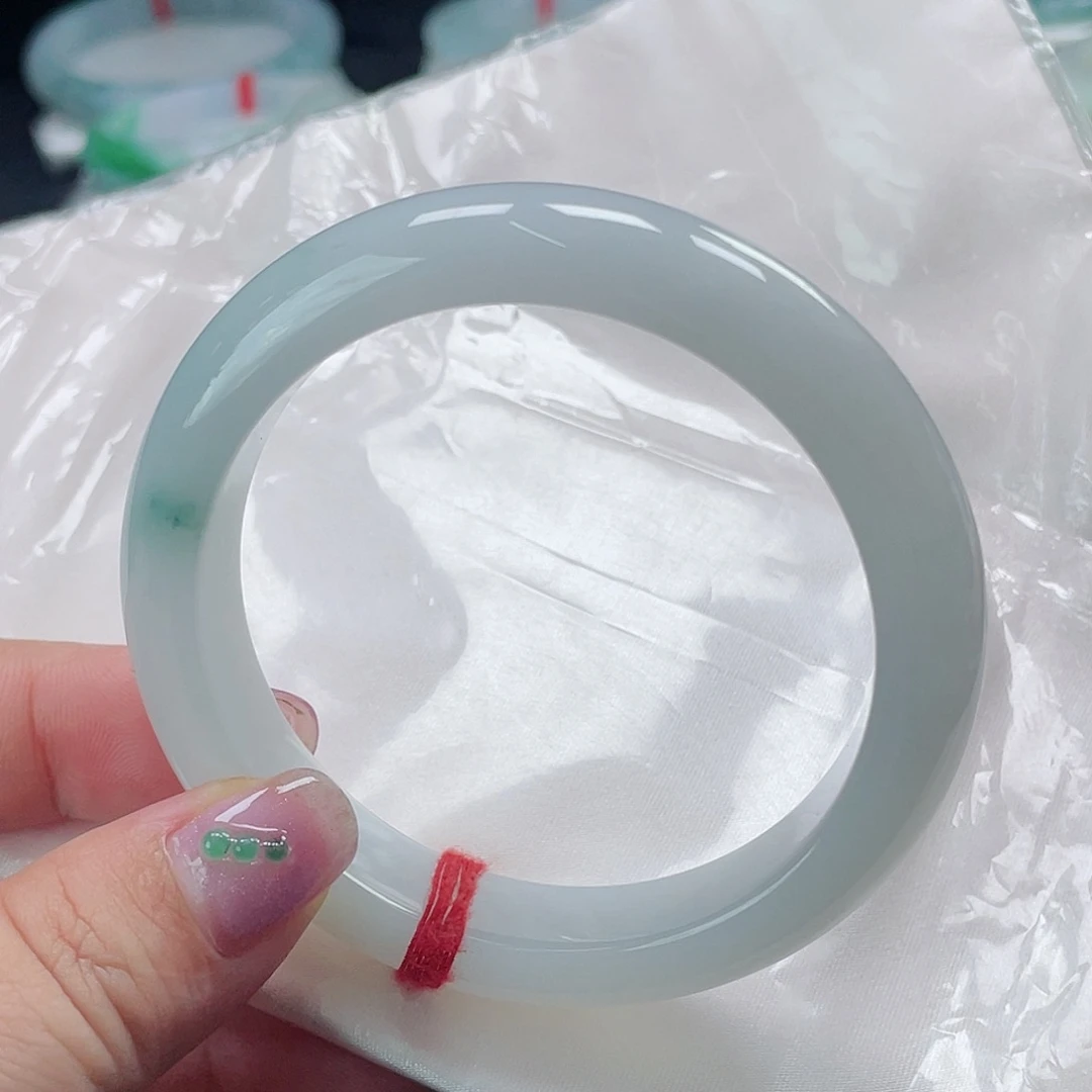 未镶嵌手镯翡翠缅甸翡翠手镯59圈