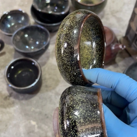 茶盏建阳建盏微瑕柴烧
