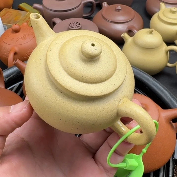 紫砂茶壶本绿水平140cc无添加