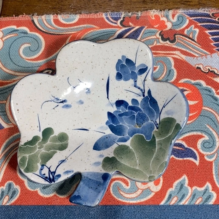 青花瓷景德镇手绘荷花杯垫