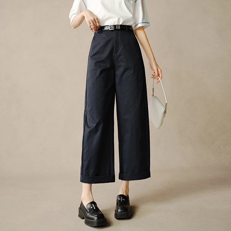 【断码清仓】百搭神裤2025裤子半镰刀裤女【不含腰带】24120741