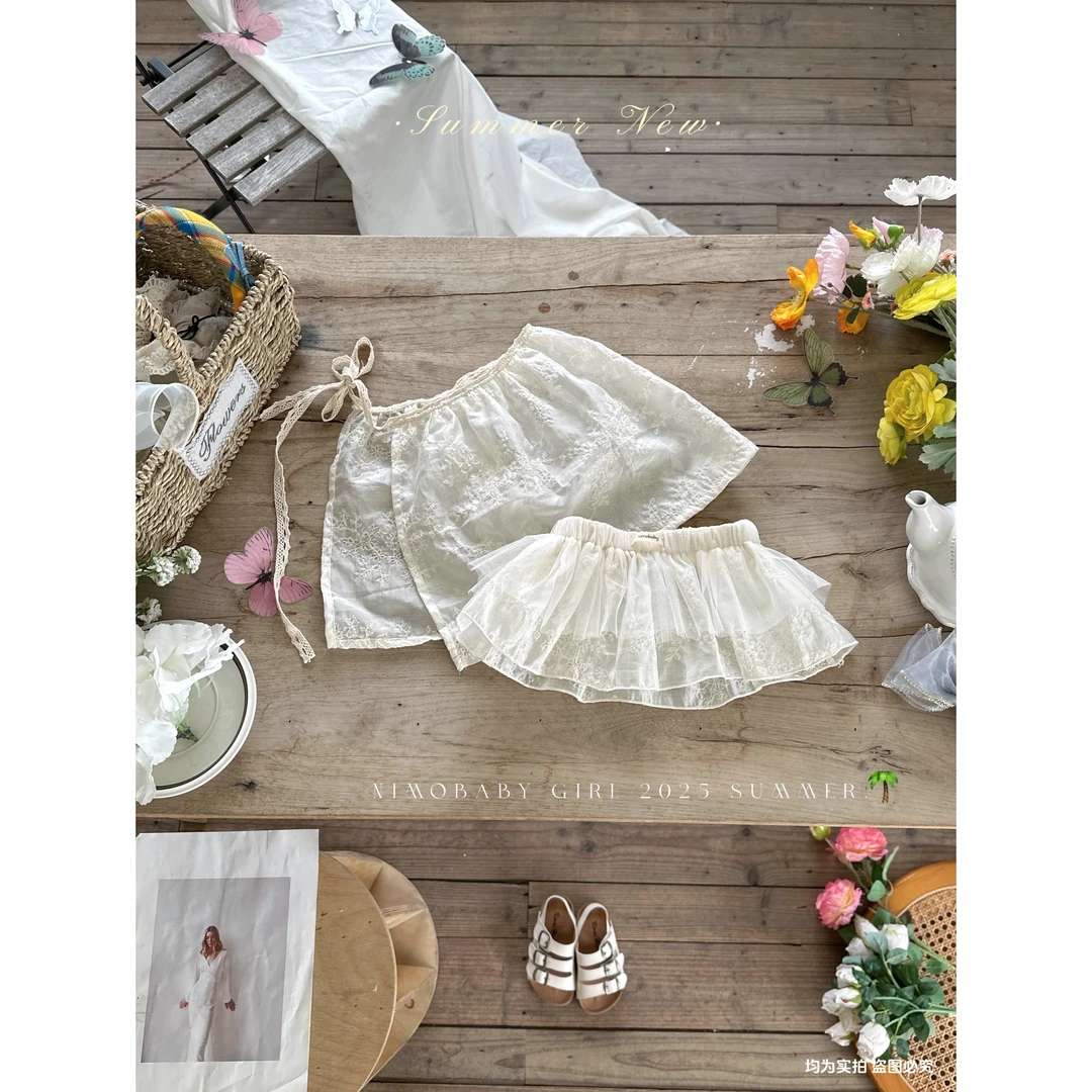 NIMO【花醒】韩版夏款女宝宝公主系百搭外穿洋气带甜美风薄款罩衣裙