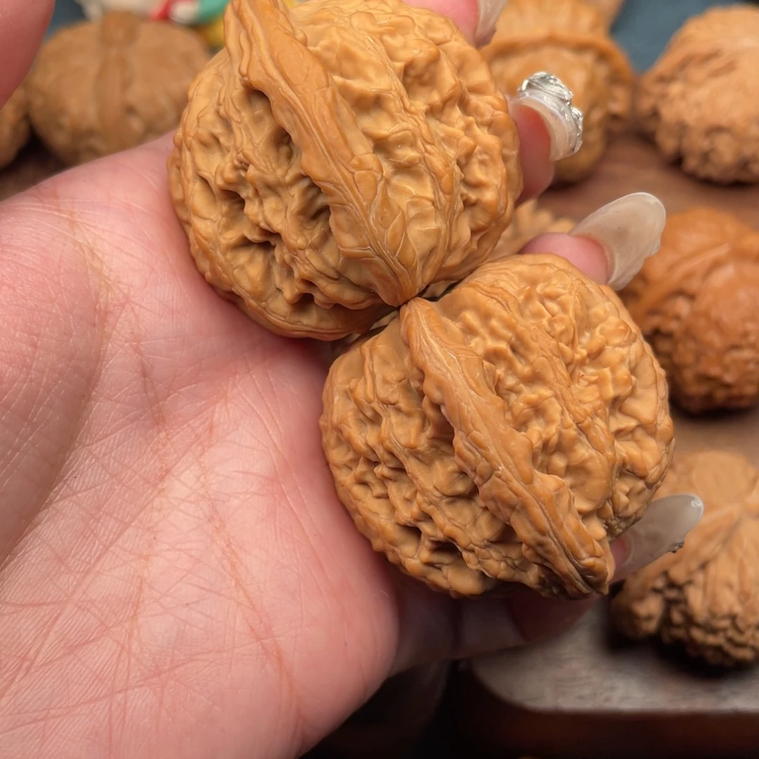 文玩核桃吊坠瑾*.全品虎头45.➕