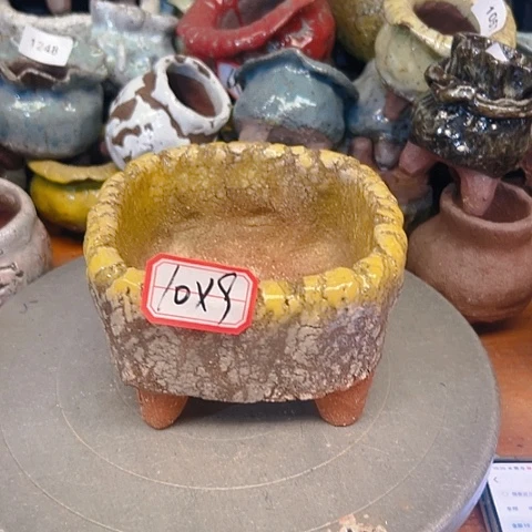 粗陶花盆手工花盆制作