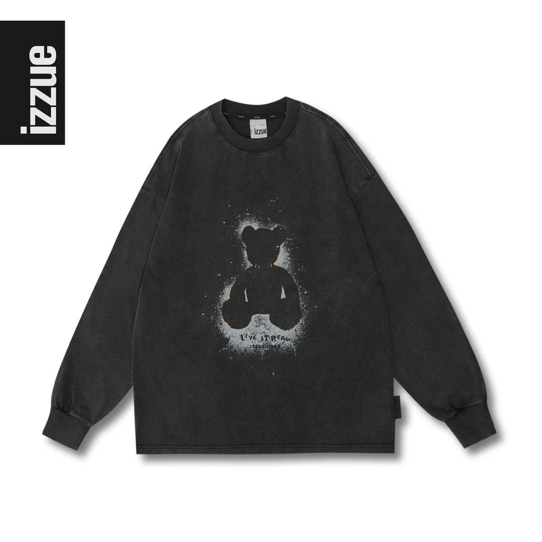 i.t izzue【高端线】秋季上新重工设计感复古泼墨潮牌卫衣男女同款