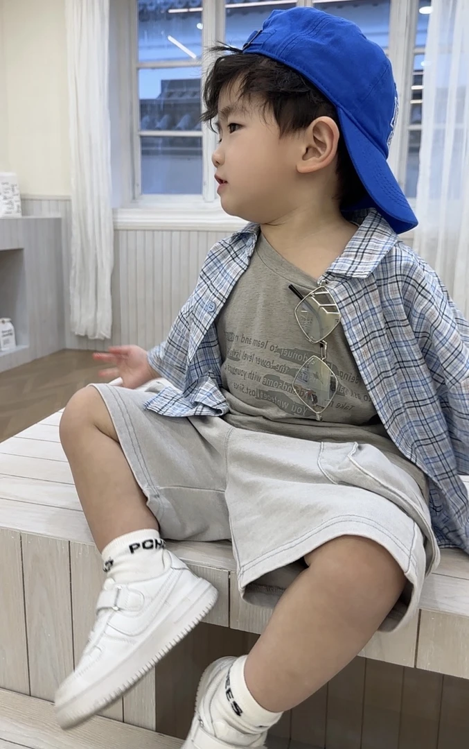 【棉逗熊夏款】男童韩版夏季休闲中大童百搭裤子-15069