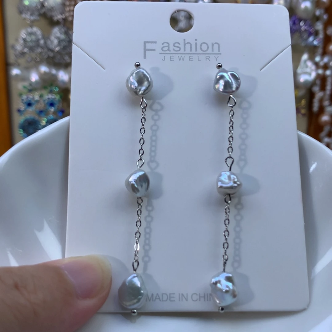 合金淡水珍珠耳环特价2572