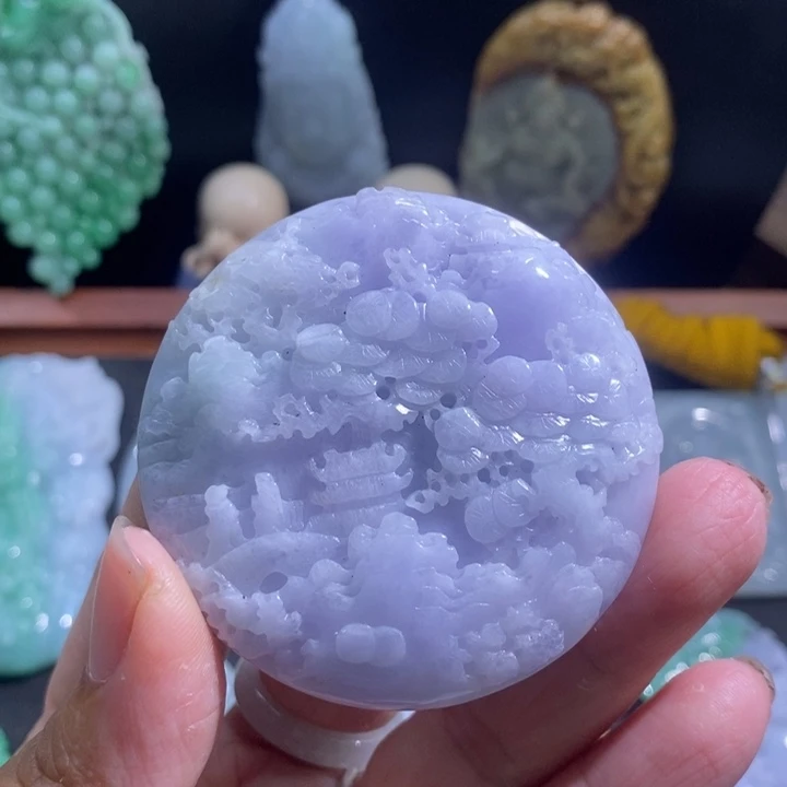 【闪购商品】颈饰未镶嵌翡翠山水