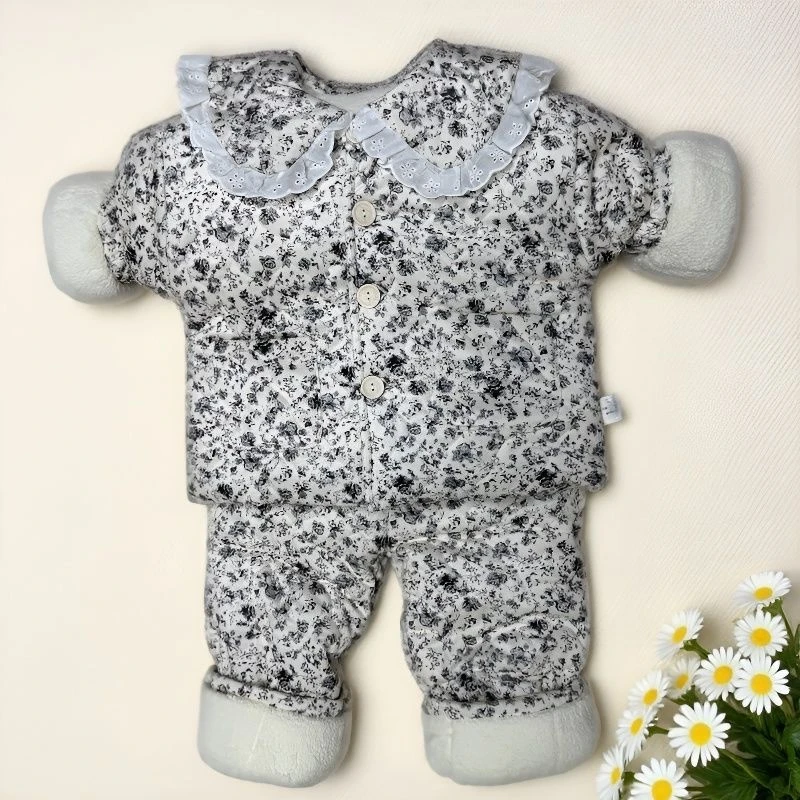 儿童冬季新款棉服套装女童宝宝棉衣棉裤加厚保暖家居服户外两件套