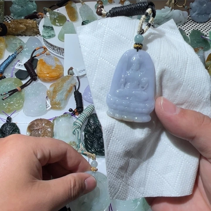 翡翠项链未镶嵌天然