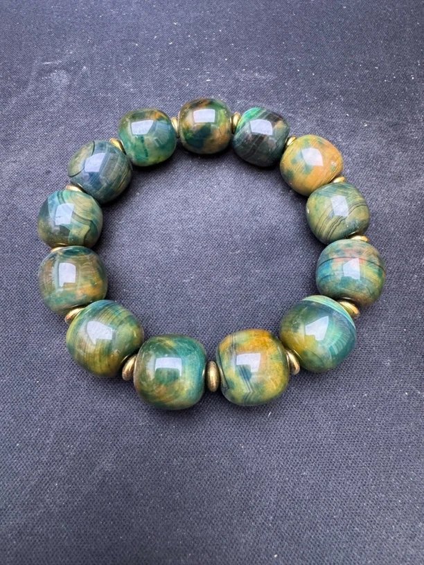 天然玛瑙时尚百搭枯木逢春龙纹石玛瑙手串（多样性拍一发一）