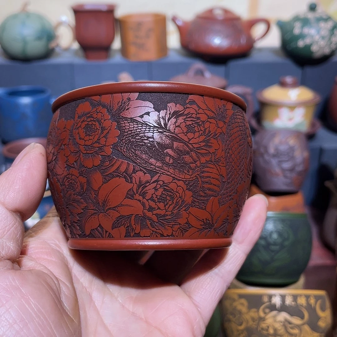 原矿紫砂手工主人杯