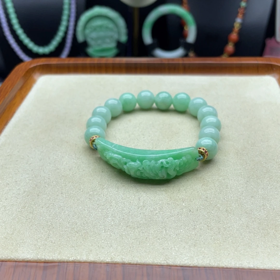 翡翠未镶嵌手链翡翠手串