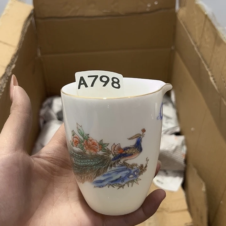 瓷片茶摆件工艺品摆件666
