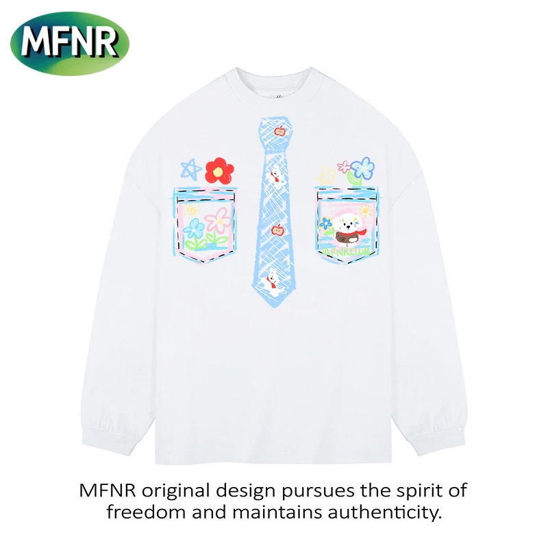 小众趣味设计感重磅纯棉长袖秋季新款男女情侣百搭内搭打底衫T恤