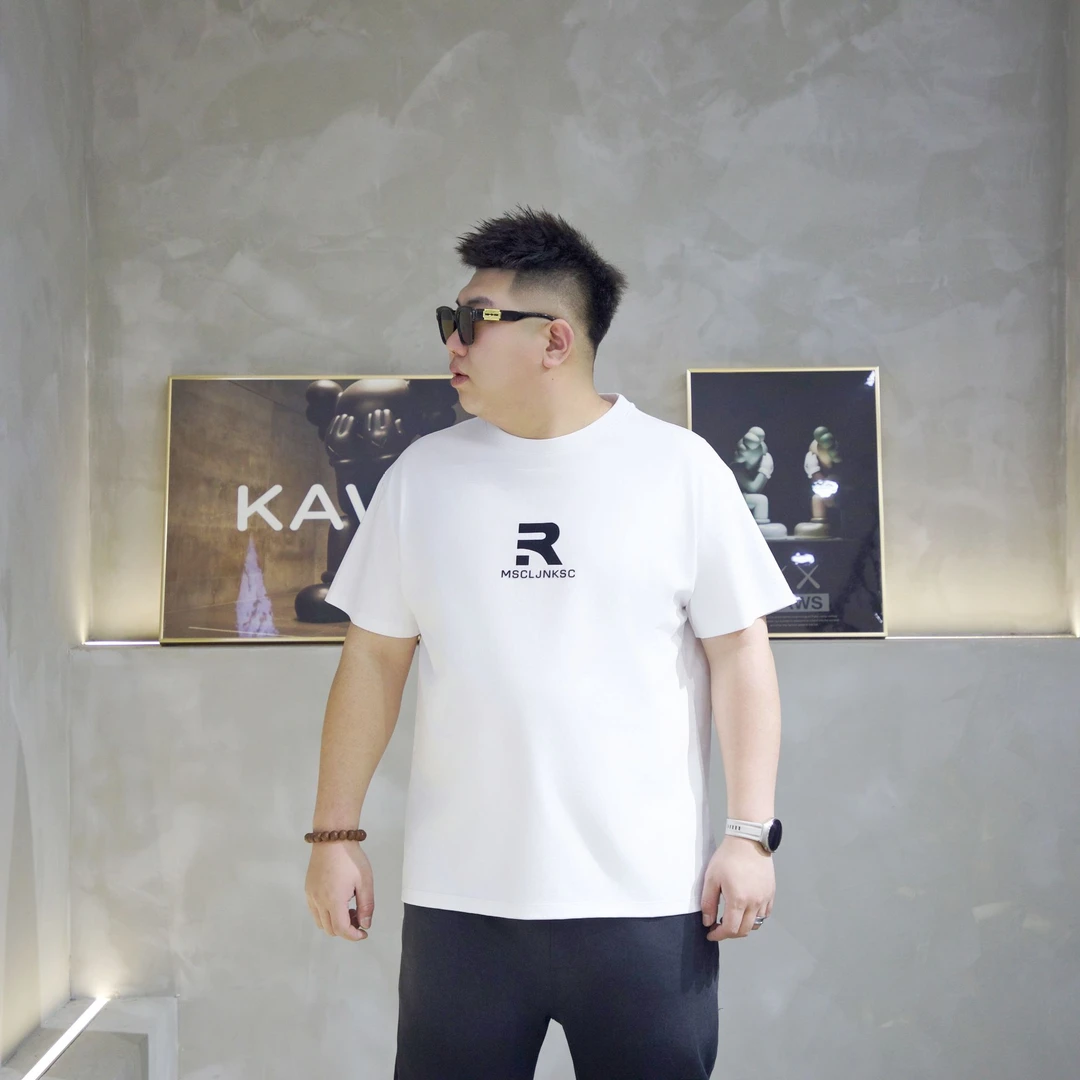 大码男装 春季新款 简约字母 短袖71276