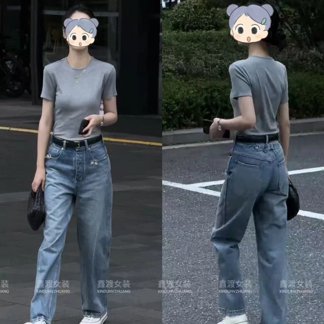 2025夏季新款时尚显瘦气质女士网红洋气两件套百搭款D9789