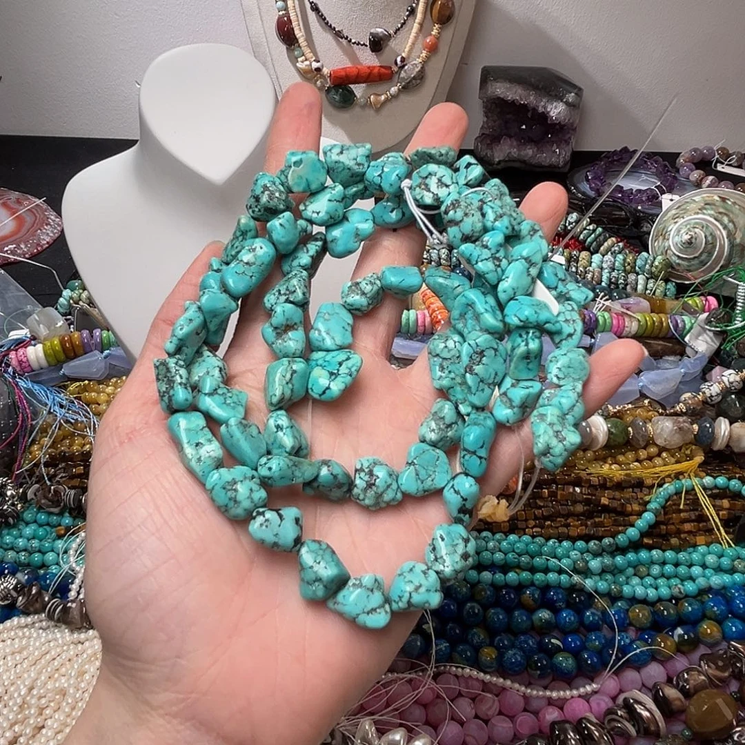 玛瑙/玉髓合金珠宝半成品C505松石随形