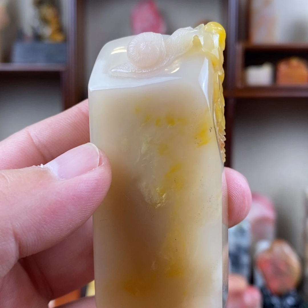 巴林石印石巴林石手工雕钮章