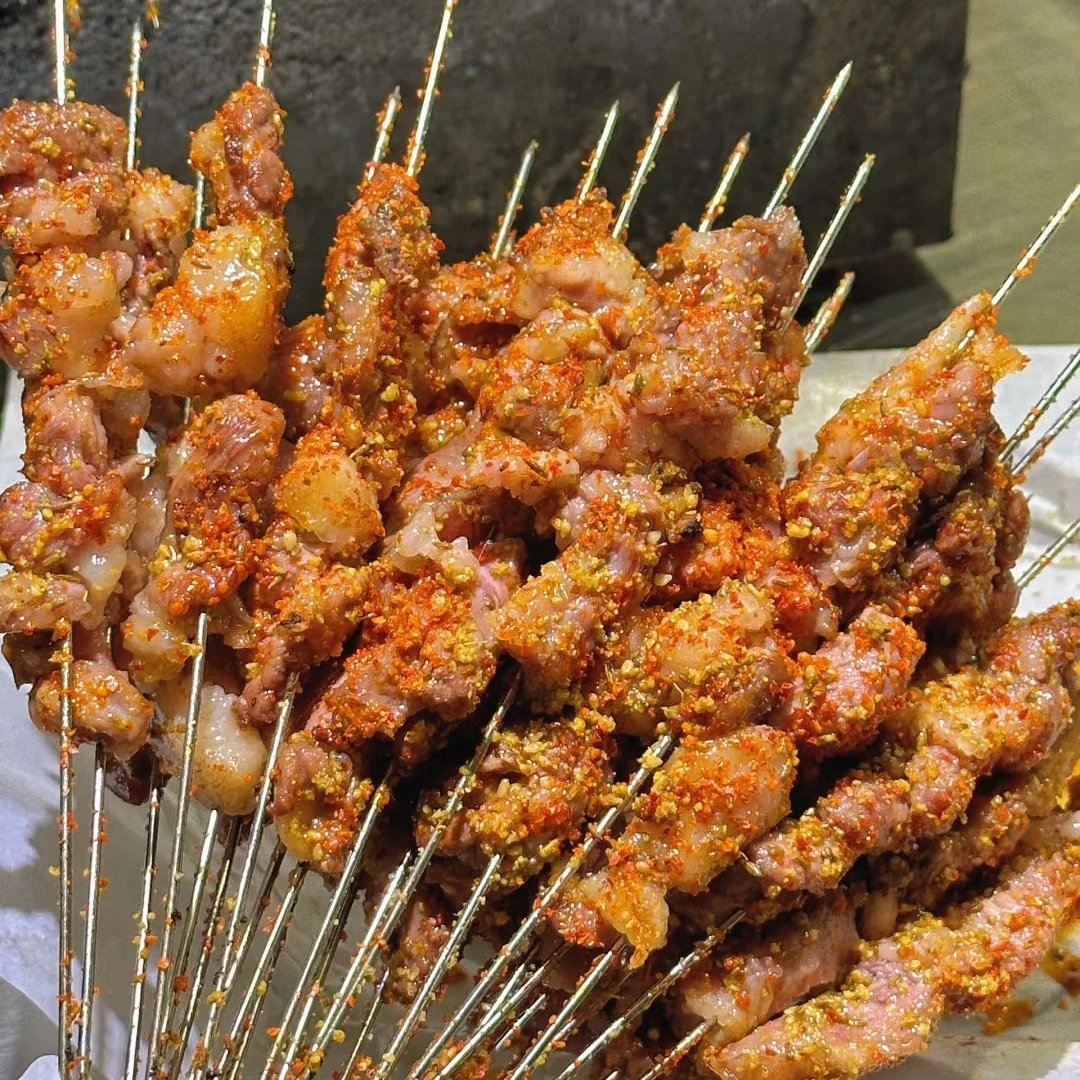 炭火现烤牛羊肉串10串，真牛羊肉，假一赔十