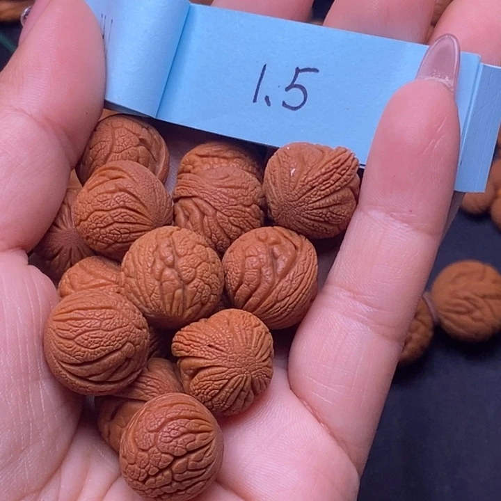 秦岭龙纹桃核17颗