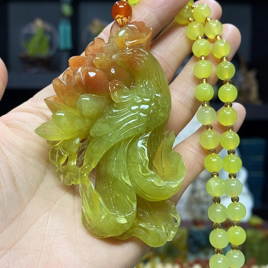 未镶嵌岫玉挂件吊坠