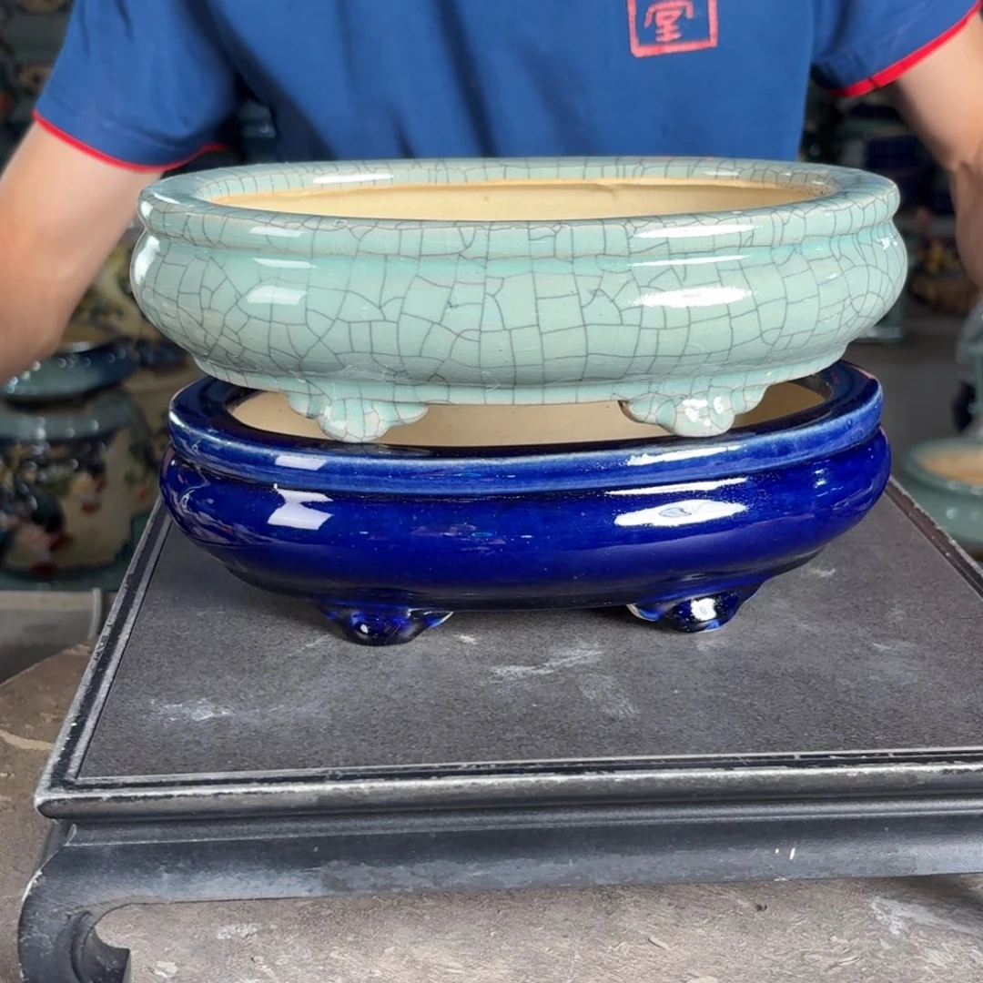 一风堂石湾花盆 内20*13*4微瑕