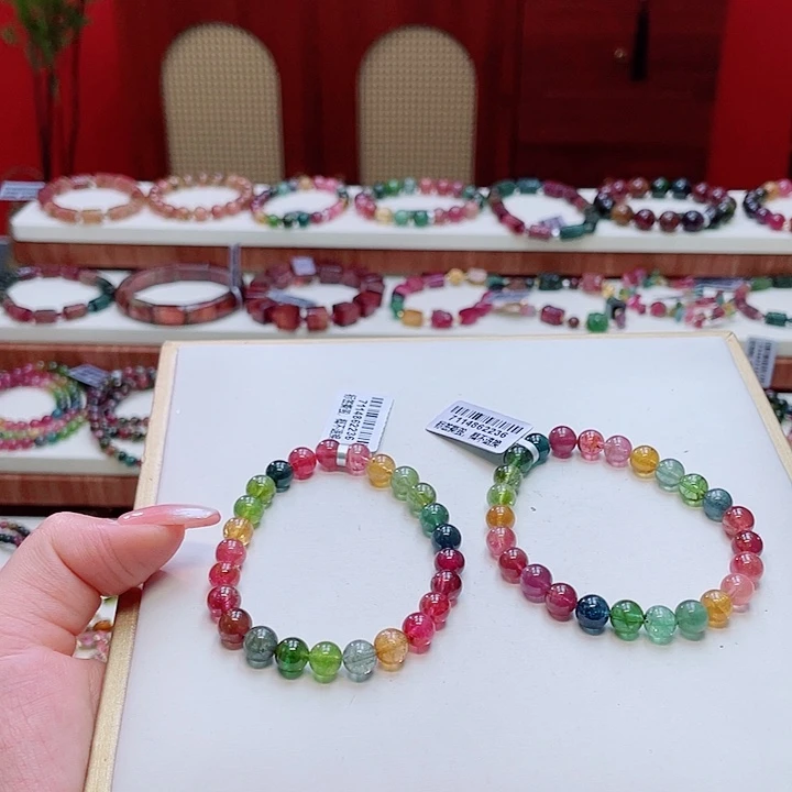 未镶嵌手串碧玺多样性发其一