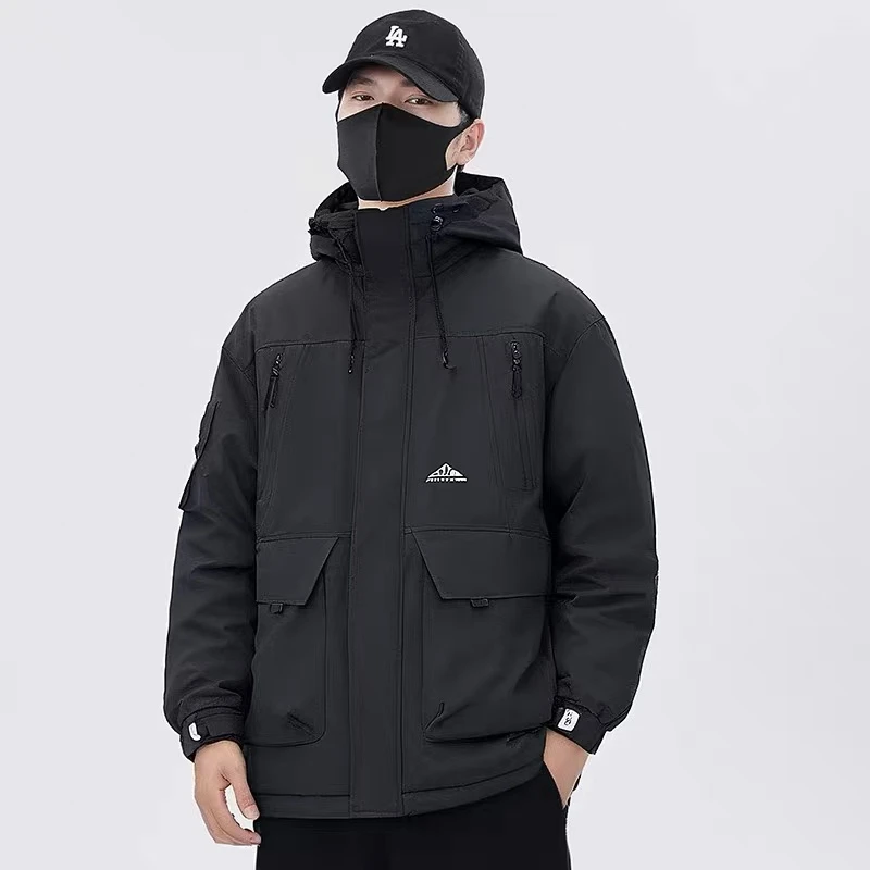 *【银河铠甲】#黑米#情侣加厚羽绒服外套Y9903