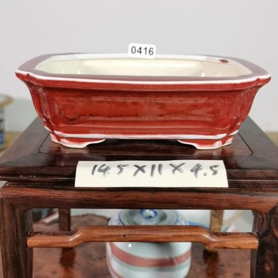 陶手工手绘大德堂釉盆