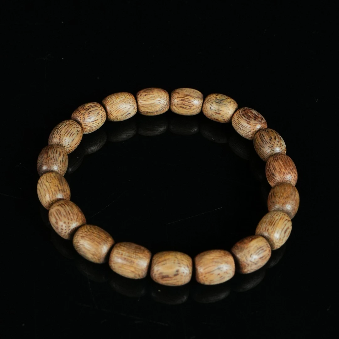 A8777 斯里兰卡高山软油沉香鼓珠手串 0.93x1.1cm  6.31g