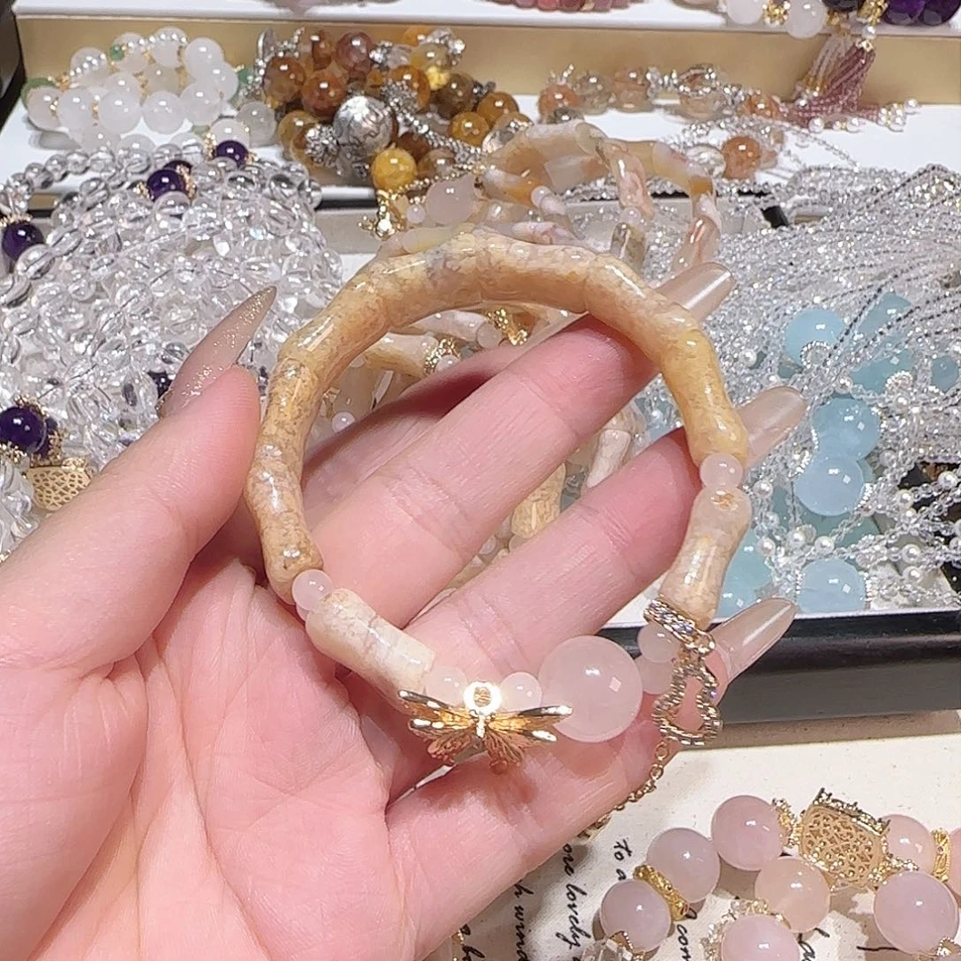 水晶手链未镶嵌吧