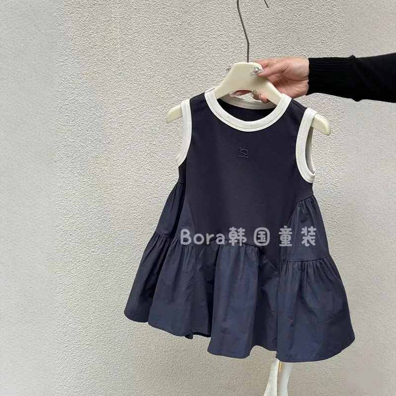 女童连衣裙儿童夏装2025新款背心裙宝宝韩系高级感公主背心裙子潮
