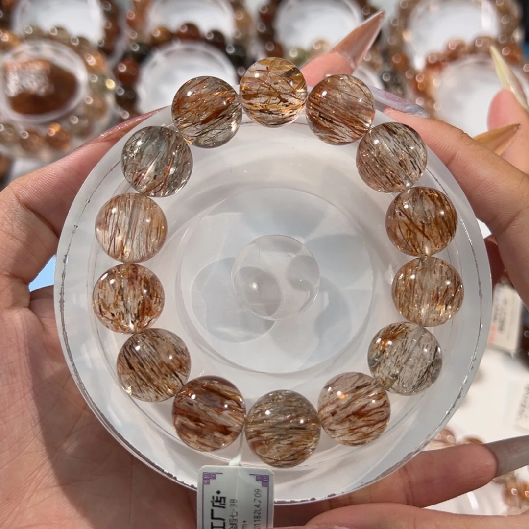 水晶手串未镶嵌黑金超七16