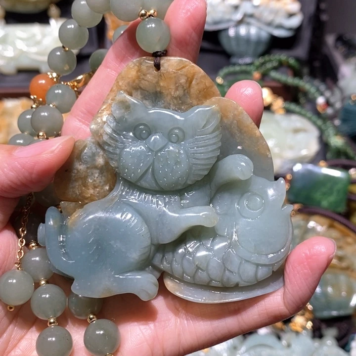 岫玉毛衣链未镶嵌