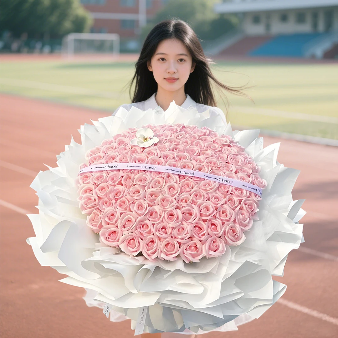 99朵乌梅子酱情人节永生花仿真玫瑰花礼物高级感送女友生日礼物